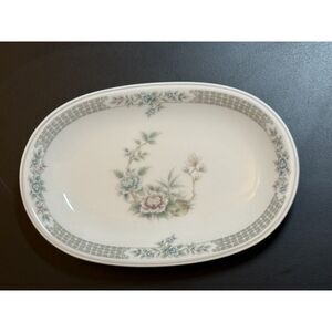 Noritake Versatone “Santiago” Oval Serving Bowl – Pastel Floral Stoneware‎